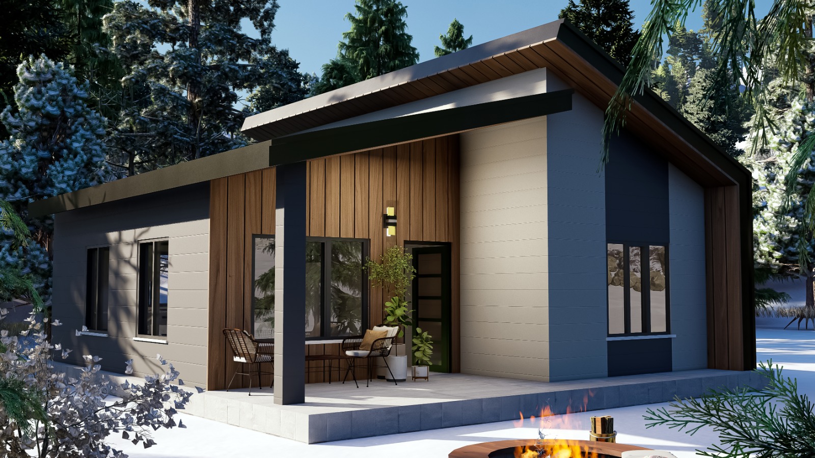 71 m² 2+1 Tek Kat Çelik Ev görsel 2