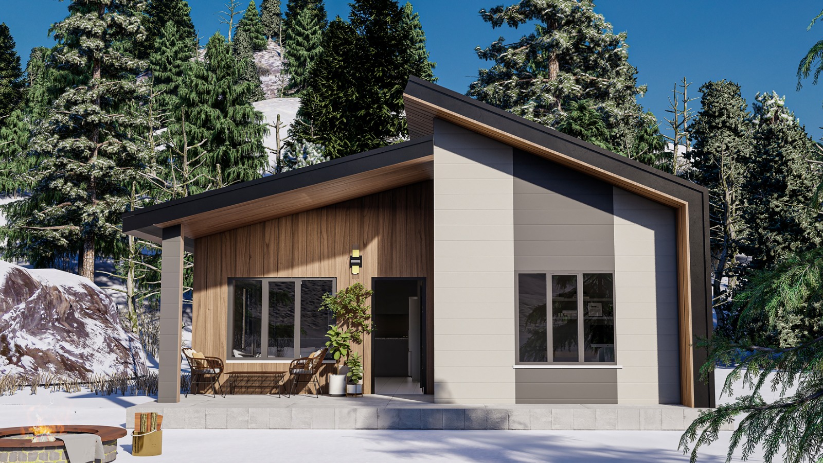 71 m² 2+1 Tek Kat Çelik Ev görsel 3