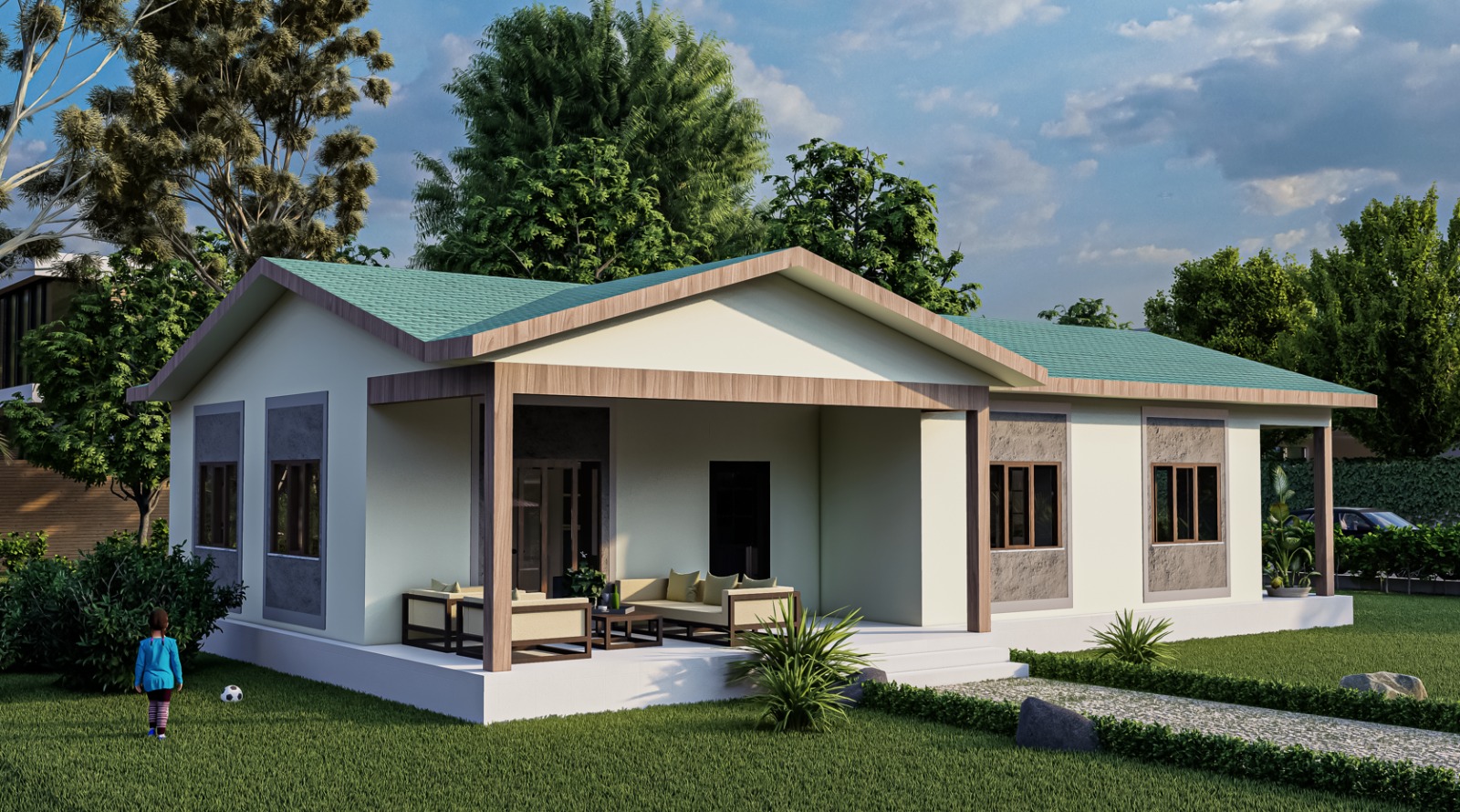 136 m² 3+1 Tek Kat Çelik Ev görsel 2