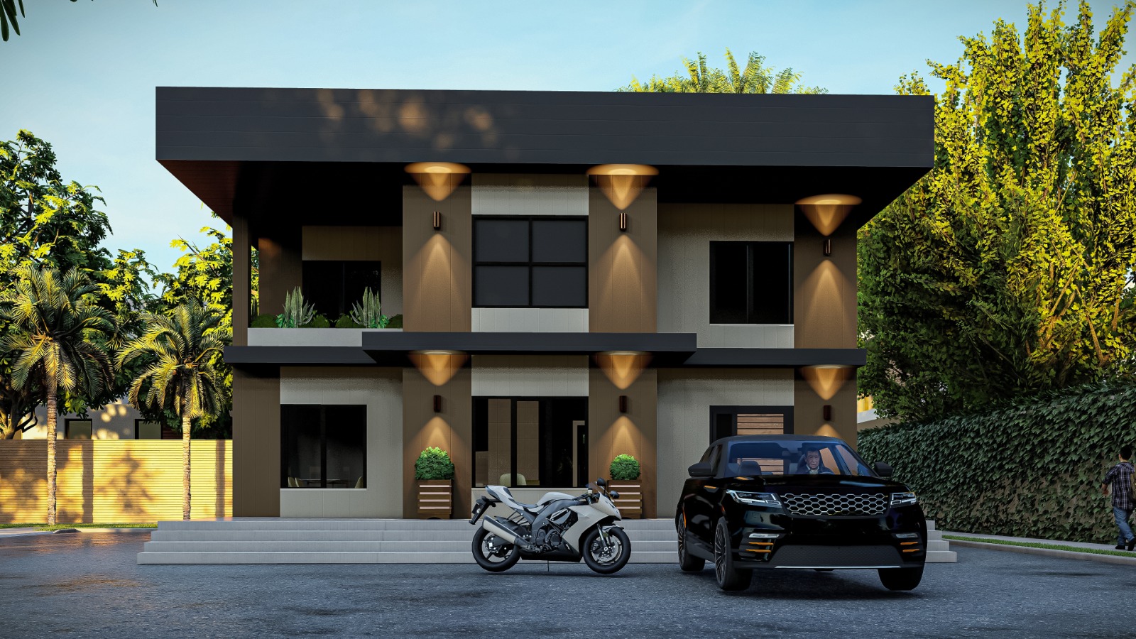 213 m² 4+1 Dubleks Çelik Villa görsel 3