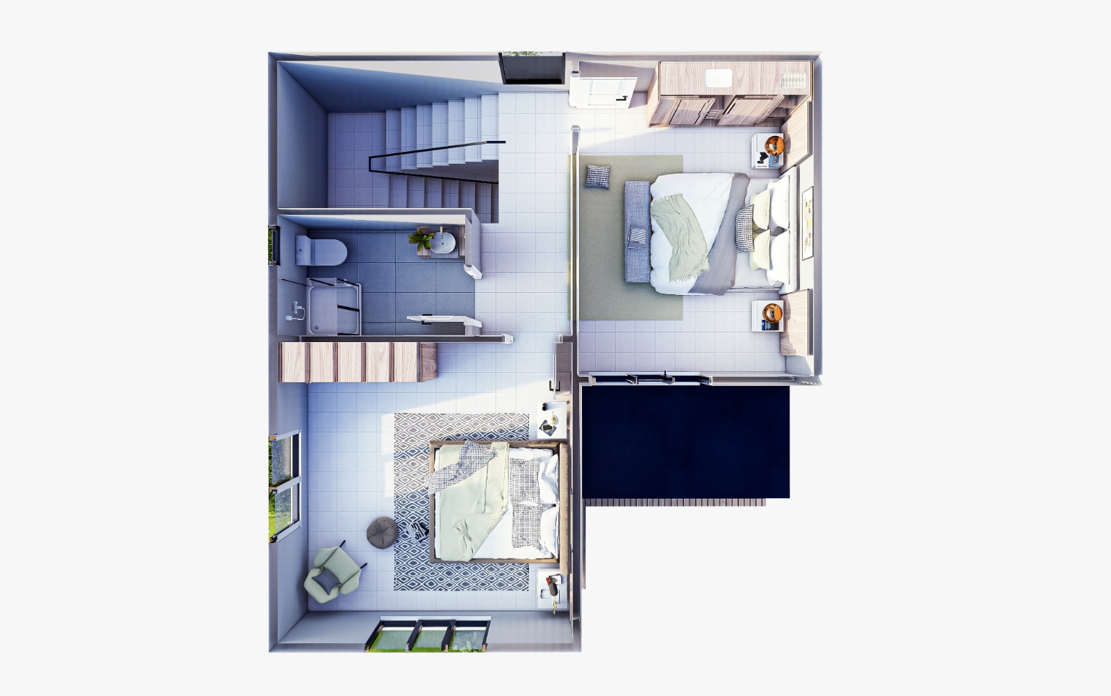 120 m² 2+1 Dubleks Çelik Villa son görsel