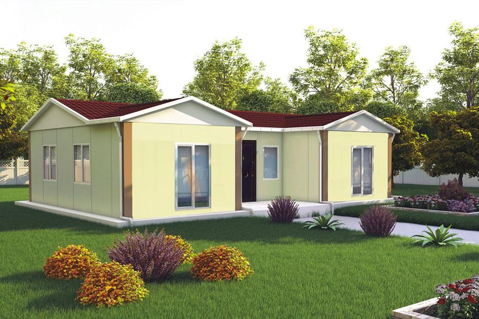73 m² 2+1 Tek Kat Prefabrik Ev görsel 2